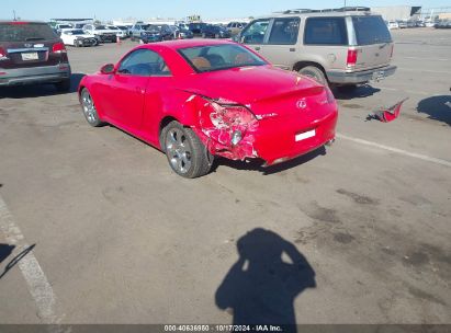 2003 LEXUS SC 430 Red  Gasoline JTHFN48Y230045277 photo #4