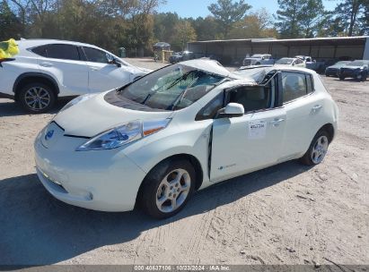 2012 NISSAN LEAF SL White  Electric JN1AZ0CP1CT019486 photo #3