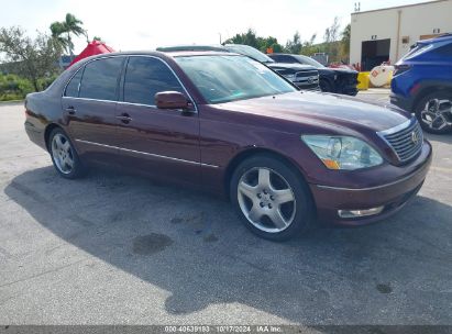 2005 LEXUS LS 430 Burgundy  Gasoline JTHBN36FX55006954 photo #1