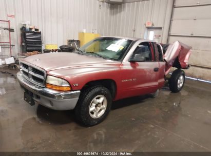 1999 DODGE DAKOTA SLT/SPORT Red  Gasoline 1B7GL22X0XS287334 photo #3