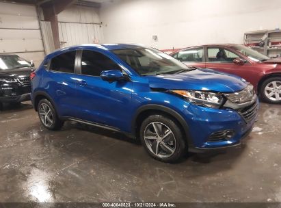 2022 HONDA HR-V AWD EX-L Blue  Gasoline 3CZRU6H78NM726316 photo #1