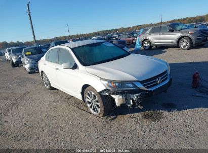 2015 HONDA ACCORD SPORT White  Gasoline 1HGCR2F51FA041355 photo #1