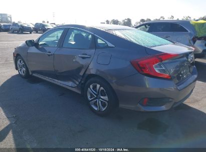 2016 HONDA CIVIC LX Gray  Gasoline 19XFC2F50GE224659 photo #4