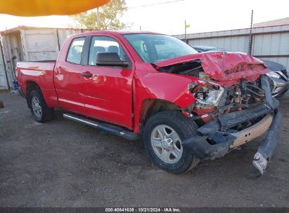 2014 TOYOTA TUNDRA SR 4.6L V8 Red  Gasoline 5TFUM5F12EX054059 photo #1