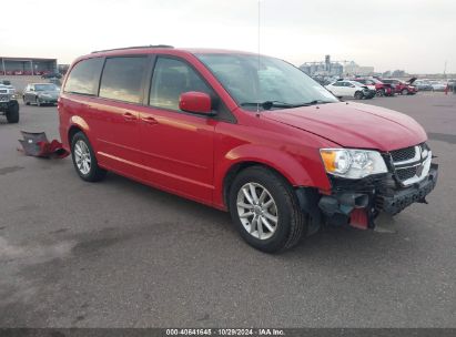 2015 DODGE GRAND CARAVAN SXT Red  Flexible Fuel 2C4RDGCG5FR603828 photo #1