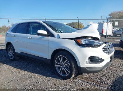 2022 FORD EDGE TITANIUM White  Gasoline 2FMPK4K92NBB17219 photo #1