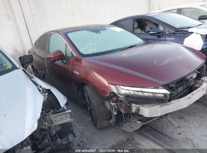 2018 HONDA CLARITY PLUG-IN HYBRID TOURING Burgundy  Hybrid JHMZC5F32JC015157 photo #1