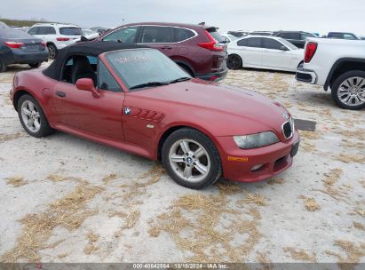 2001 BMW Z3 2.5I Red  Gasoline WBACN334X1LM03964 photo #1