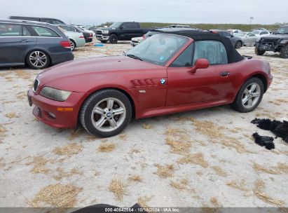 2001 BMW Z3 2.5I Red  Gasoline WBACN334X1LM03964 photo #3