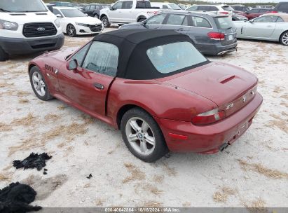 2001 BMW Z3 2.5I Red  Gasoline WBACN334X1LM03964 photo #4