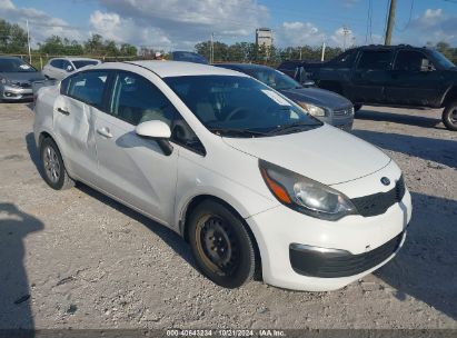 2016 KIA RIO LX White  Gasoline KNADM4A38G6640645 photo #1