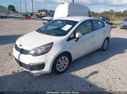 2016 KIA RIO LX White  Gasoline KNADM4A38G6640645 photo #3