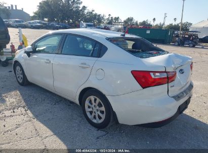 2016 KIA RIO LX White  Gasoline KNADM4A38G6640645 photo #4