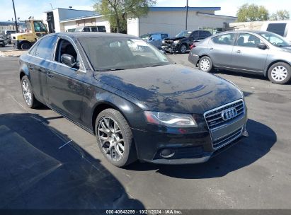 2011 AUDI A4 2.0T PREMIUM Black  Gasoline WAUFFAFL9BN029449 photo #1