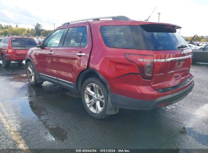 2013 FORD EXPLORER LIMITED Red  Gasoline 1FM5K8F88DGC86801 photo #4