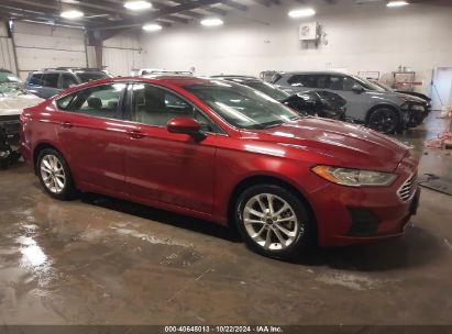 2019 FORD FUSION SE Red  Gasoline 3FA6P0HD0KR198939 photo #1