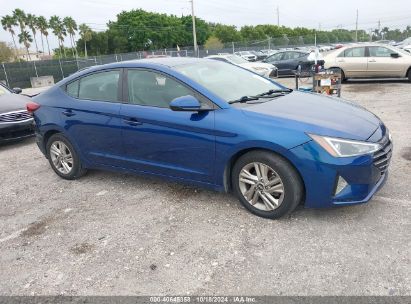 2019 HYUNDAI ELANTRA SEL Blue  gas 5NPD84LF9KH440614 photo #1