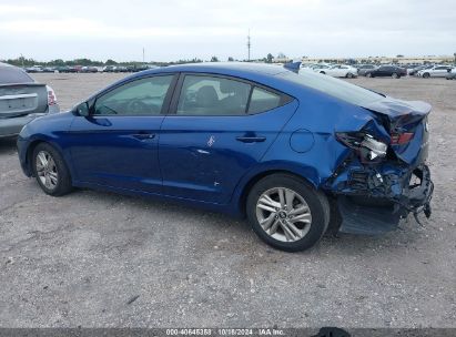 2019 HYUNDAI ELANTRA SEL Blue  gas 5NPD84LF9KH440614 photo #4