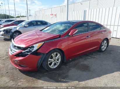 2012 HYUNDAI SONATA LIMITED Red  Gasoline 5NPEC4AC2CH486685 photo #3