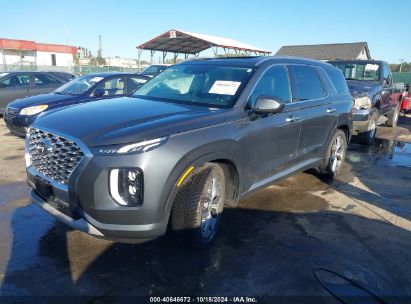 2021 HYUNDAI PALISADE LIMITED Gray  Gasoline KM8R5DHE1MU176579 photo #3