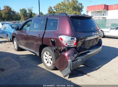 2013 TOYOTA HIGHLANDER BASE PLUS V6 Burgundy  Gasoline 5TDBK3EH1DS224951 photo #4