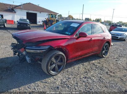 2023 GENESIS GV70 2.5T AWD Red  Gasoline KMUMADTB5PU123506 photo #3