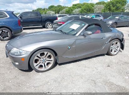 2005 BMW Z4 3.0I Gray  Gasoline 4USBT53525LT27858 photo #3