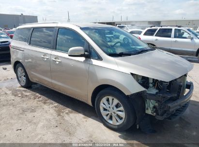 2017 KIA SEDONA LX Beige  Gasoline KNDMB5C13H6293589 photo #1