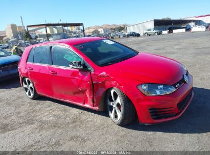 2016 VOLKSWAGEN GOLF GTI S 4-DOOR Red  Gasoline 3VW5T7AU1GM057058 photo #1