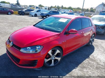 2016 VOLKSWAGEN GOLF GTI S 4-DOOR Red  Gasoline 3VW5T7AU1GM057058 photo #3