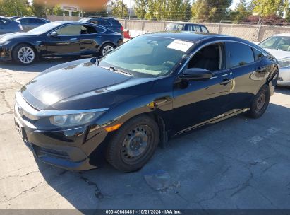 2016 HONDA CIVIC LX Black  Gasoline 2HGFC2F58GH515366 photo #3