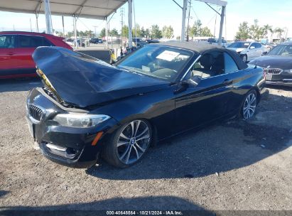 2016 BMW 228I Black  Gasoline WBA1K9C50GV322626 photo #3