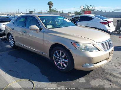 2009 LEXUS LS 460 Gold  Gasoline JTHBL46F395089161 photo #1