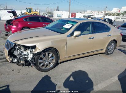 2009 LEXUS LS 460 Gold  Gasoline JTHBL46F395089161 photo #3