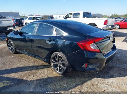 2020 HONDA CIVIC SPORT Black  Gasoline 19XFC2F89LE015473 photo #4