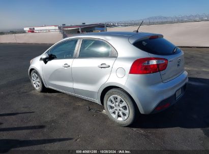 2013 KIA RIO LX Silver  Gasoline KNADM5A36D6099810 photo #4