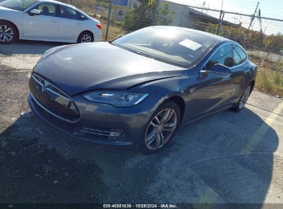 2015 TESLA MODEL S 60/70/85 Gray  Electric 5YJSA1H19FF090297 photo #3