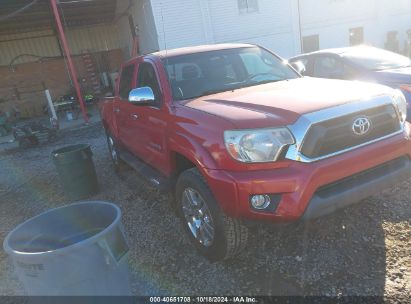 2014 TOYOTA TACOMA DOUBLE CAB Red  Gasoline 5TFLU4EN0EX095686 photo #1