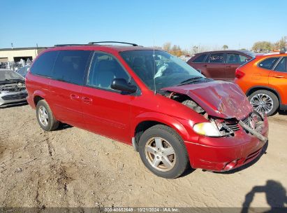 2007 DODGE GRAND CARAVAN SXT Red  Gasoline 2D4GP44L67R277440 photo #1