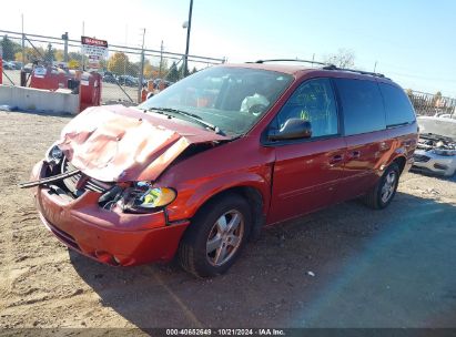 2007 DODGE GRAND CARAVAN SXT Red  Gasoline 2D4GP44L67R277440 photo #3