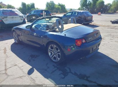 2004 BMW Z4 3.0I Blue  Gasoline 4USBT53544LU08343 photo #4