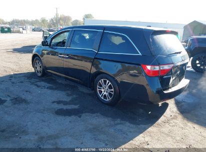 2012 HONDA ODYSSEY EX-L Black  Gasoline 5FNRL5H62CB011267 photo #4