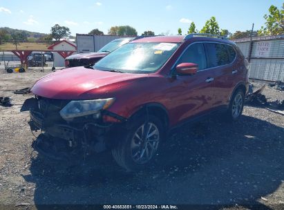 2015 NISSAN ROGUE SL Red  Gasoline 5N1AT2MT2FC887700 photo #3