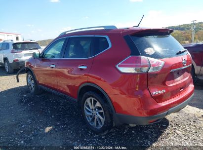 2015 NISSAN ROGUE SL Red  Gasoline 5N1AT2MT2FC887700 photo #4