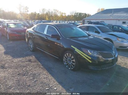 2013 LINCOLN MKS Black  Gasoline 1LNHL9EK8DG604607 photo #1