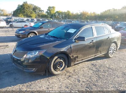 2013 LINCOLN MKS Black  Gasoline 1LNHL9EK8DG604607 photo #3