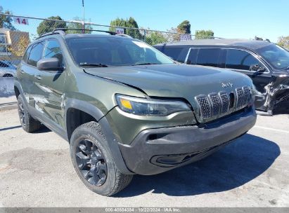 2021 JEEP CHEROKEE TRAILHAWK 4X4 Green  Flexible Fuel 1C4PJMBX7MD157715 photo #1