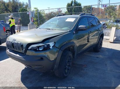 2021 JEEP CHEROKEE TRAILHAWK 4X4 Green  Flexible Fuel 1C4PJMBX7MD157715 photo #3