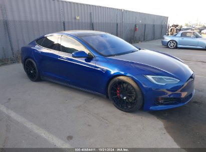 2015 TESLA MODEL S 85D/P85D Blue  Electric 5YJSA1E45FF117185 photo #1