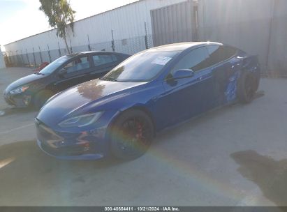 2015 TESLA MODEL S 85D/P85D Blue  Electric 5YJSA1E45FF117185 photo #3